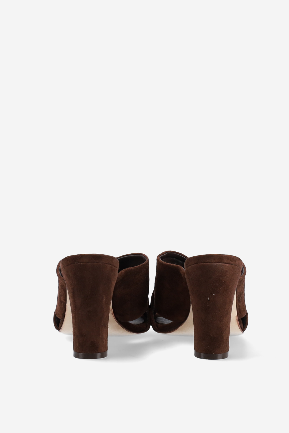 Suede heeled sandals