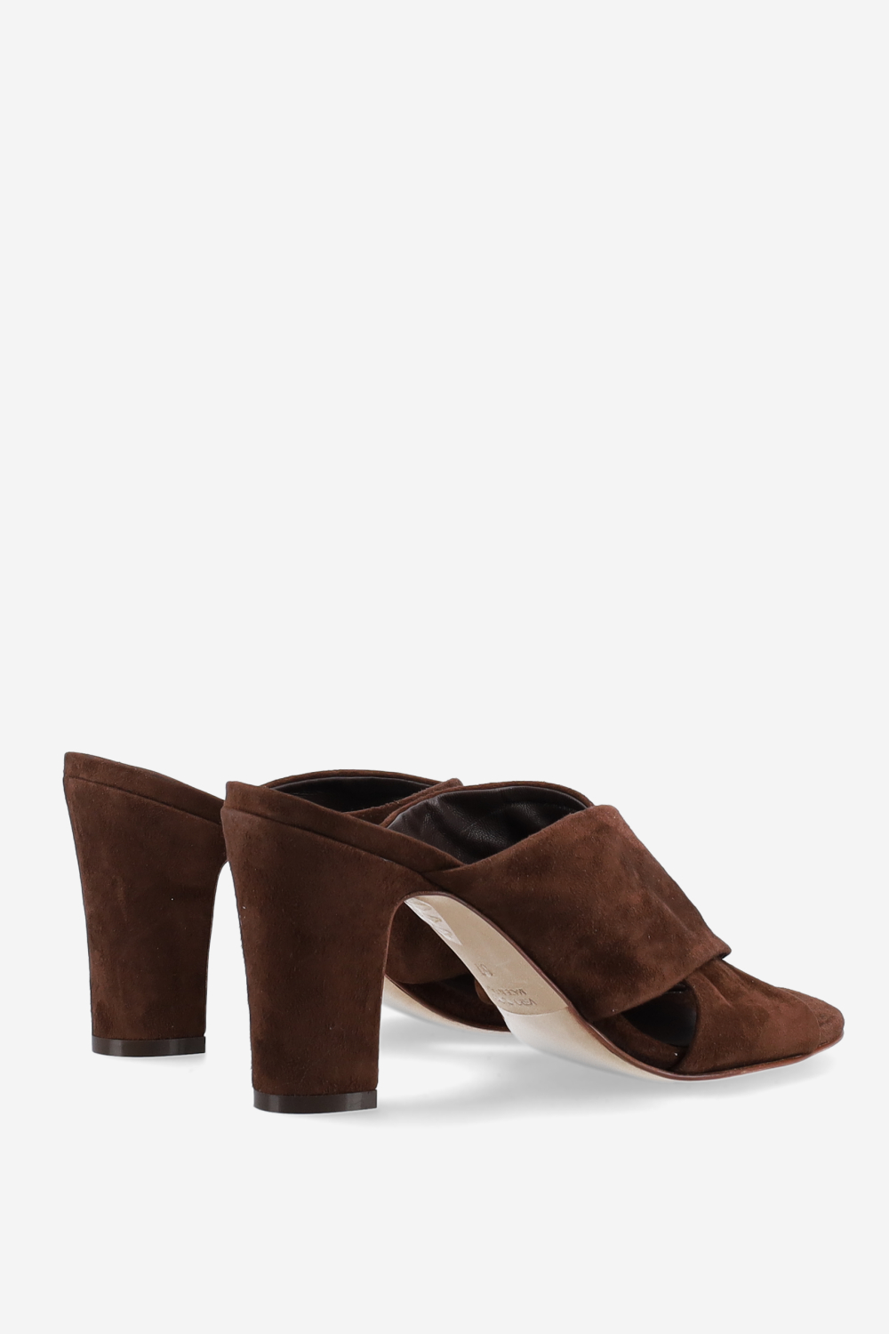 Suede heeled sandals