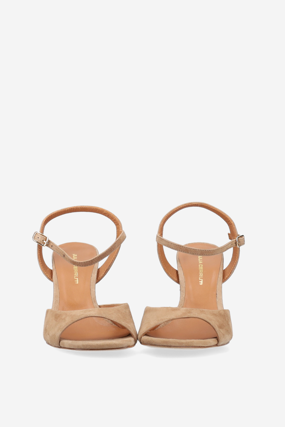 Suede heeled sandals