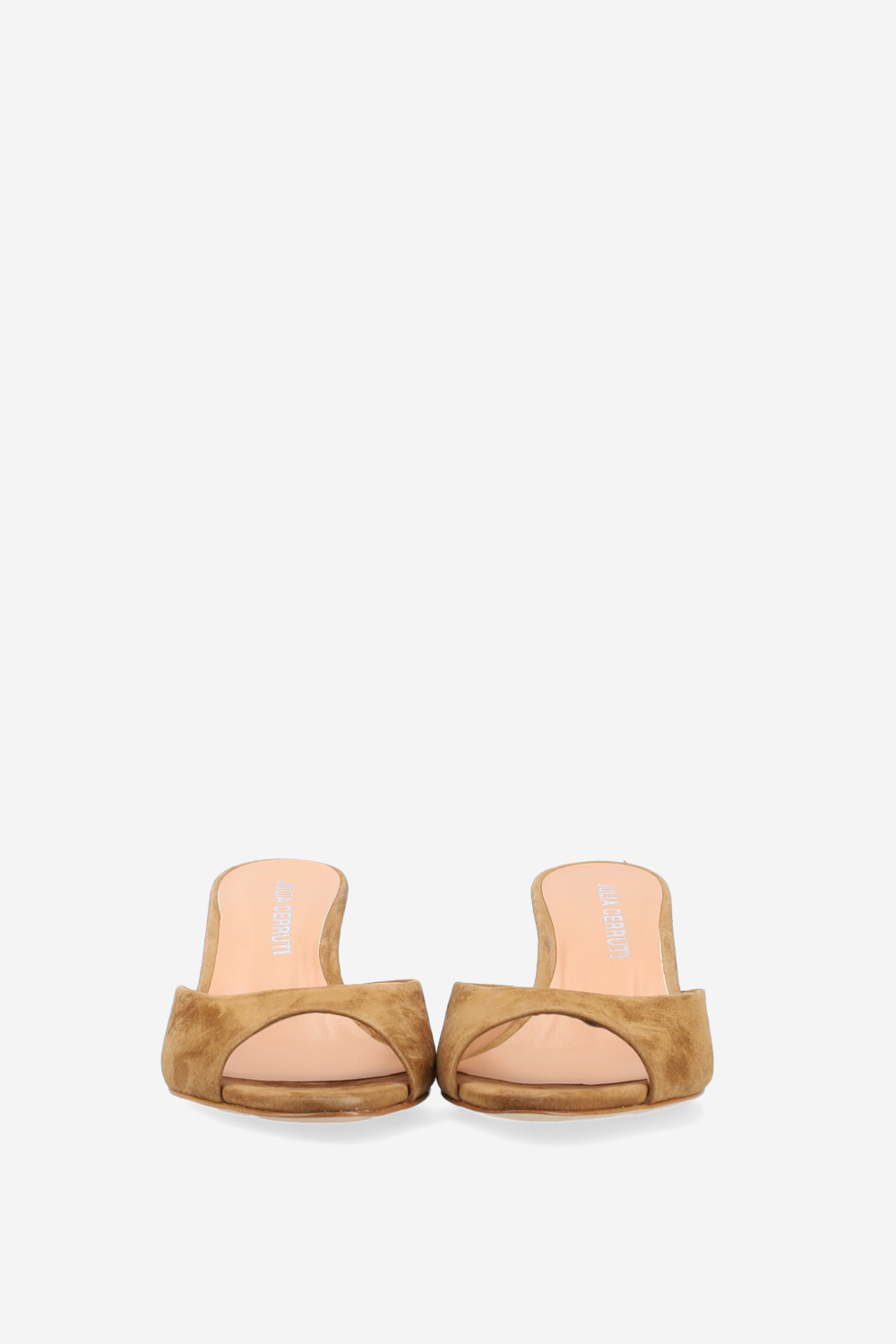 Pointed-toe suede sandals