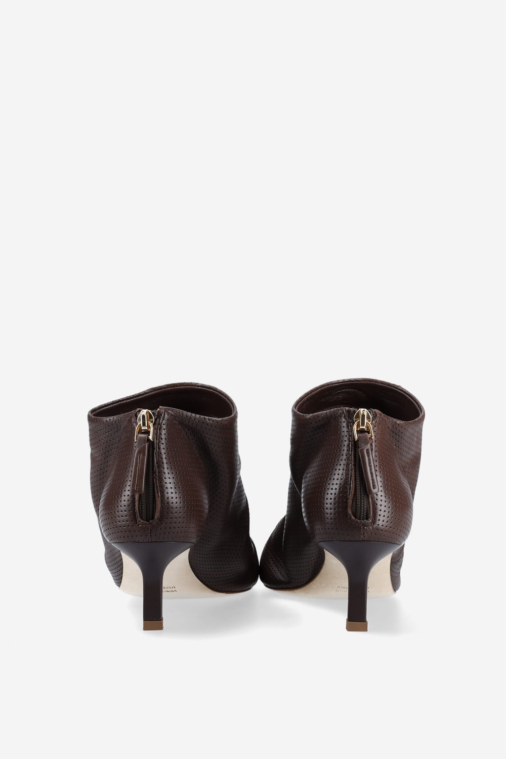 Perforated leather sandals