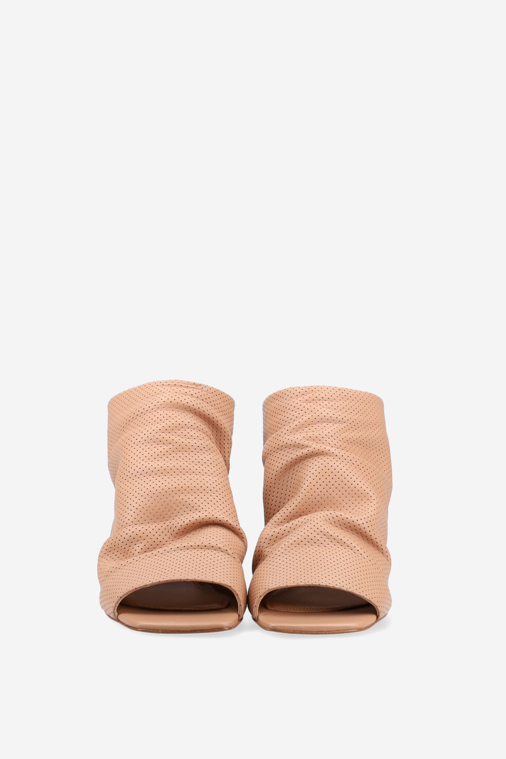 Perforated leather sandals