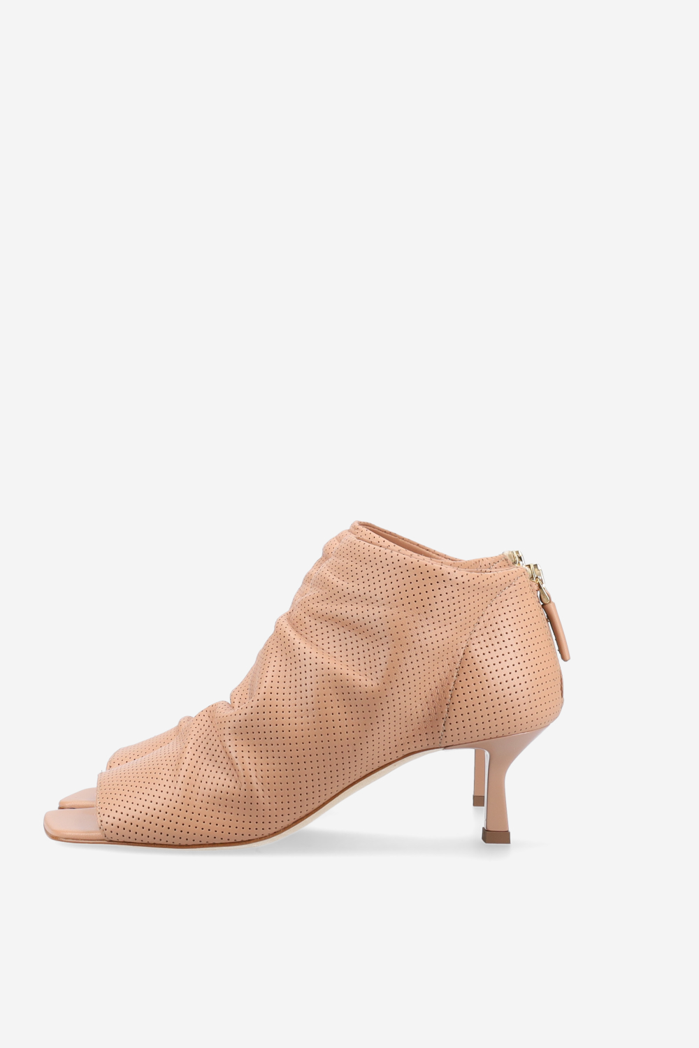 Perforated leather sandals