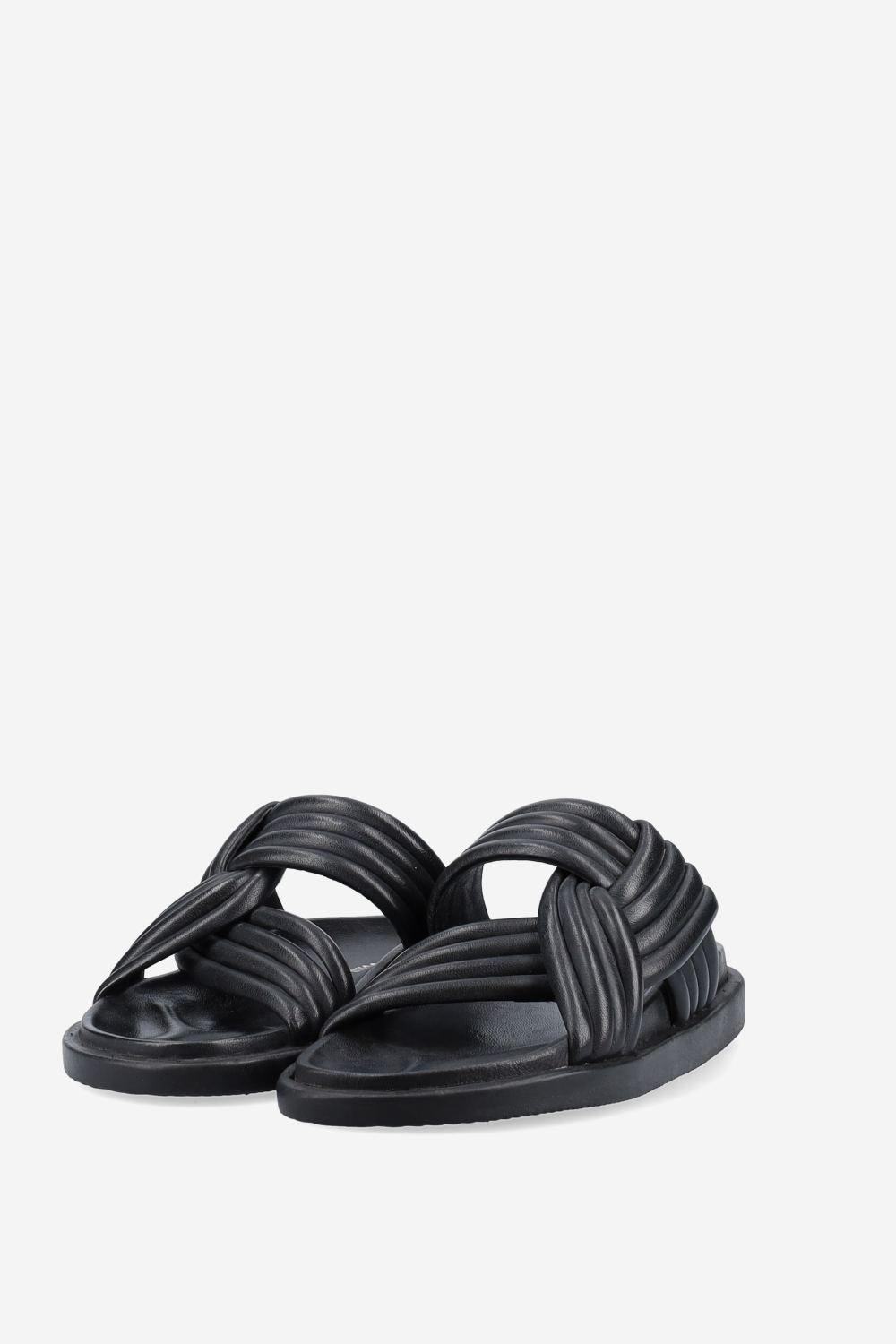 Knotted leather sandals