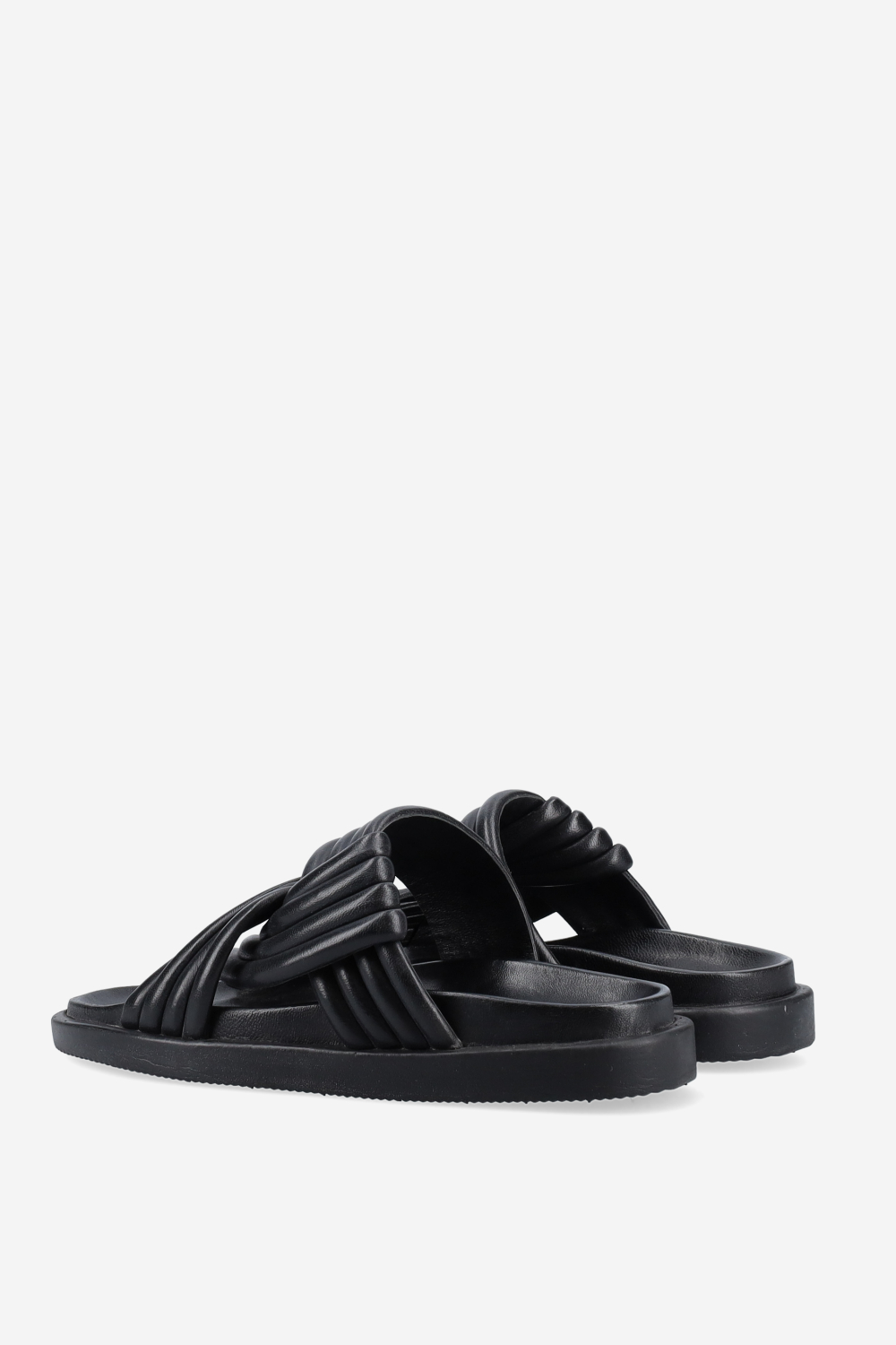 Knotted leather sandals