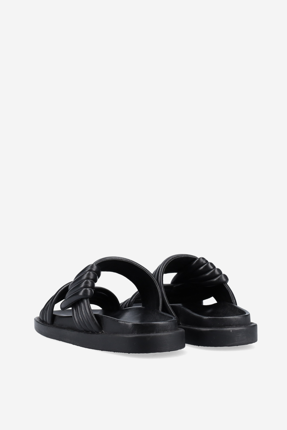 Knotted leather sandals