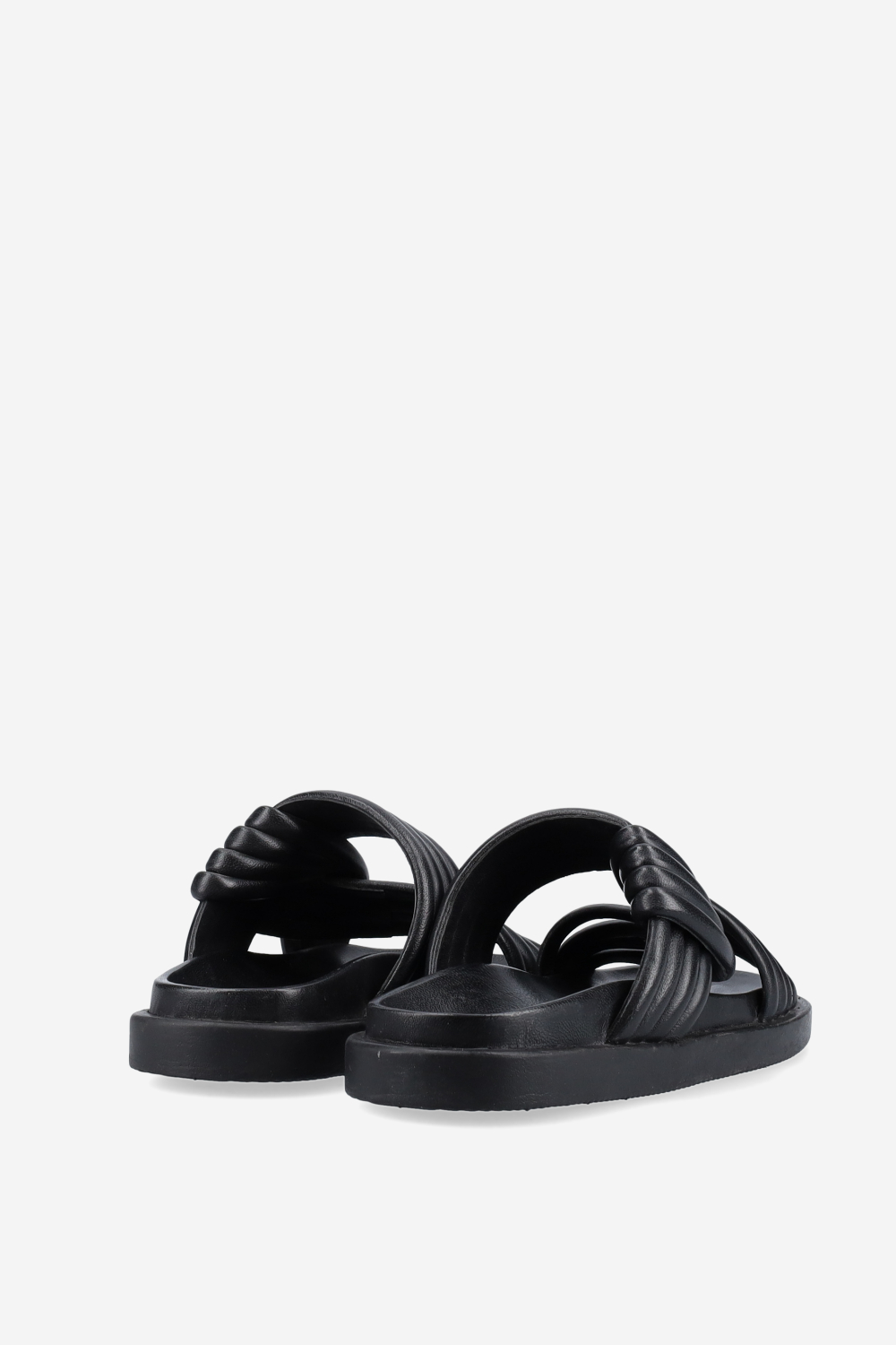 Knotted leather sandals