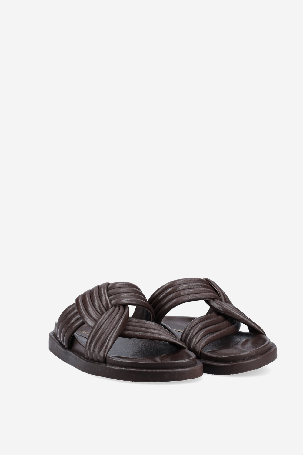Knotted leather sandals