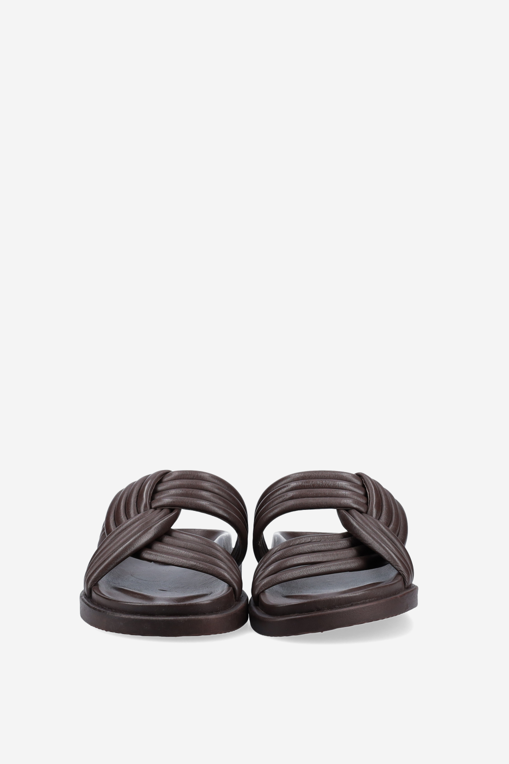Knotted leather sandals
