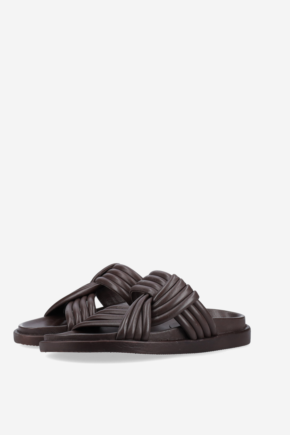 Knotted leather sandals