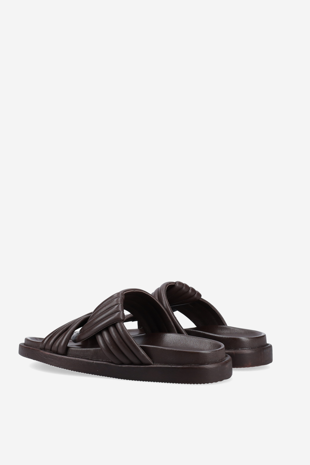 Knotted leather sandals
