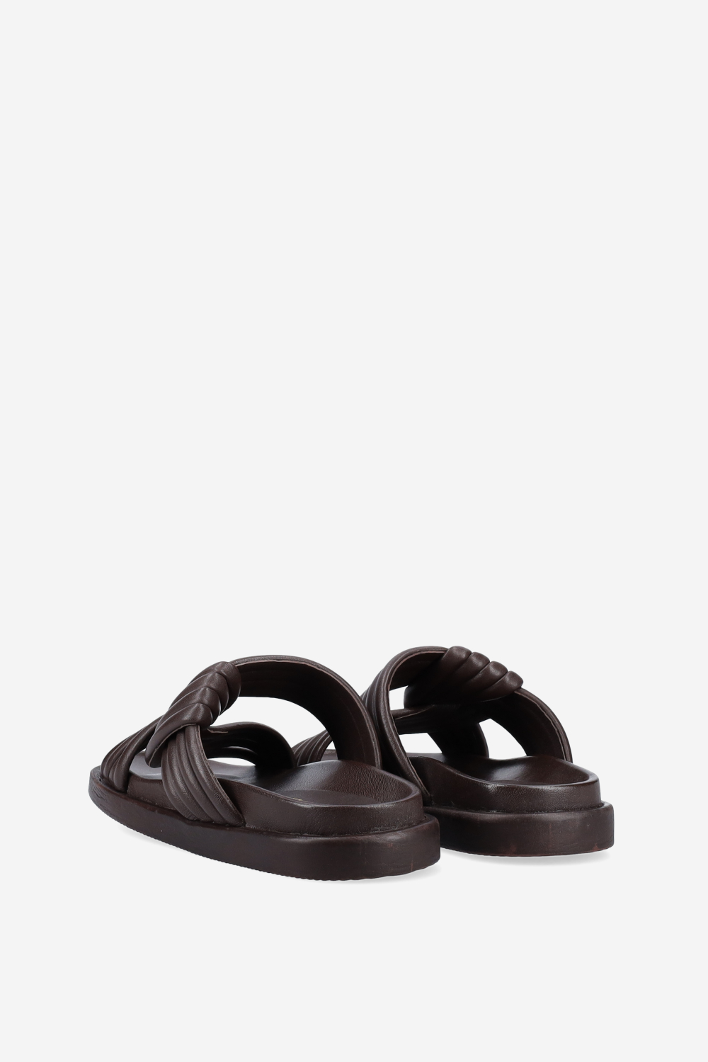 Knotted leather sandals