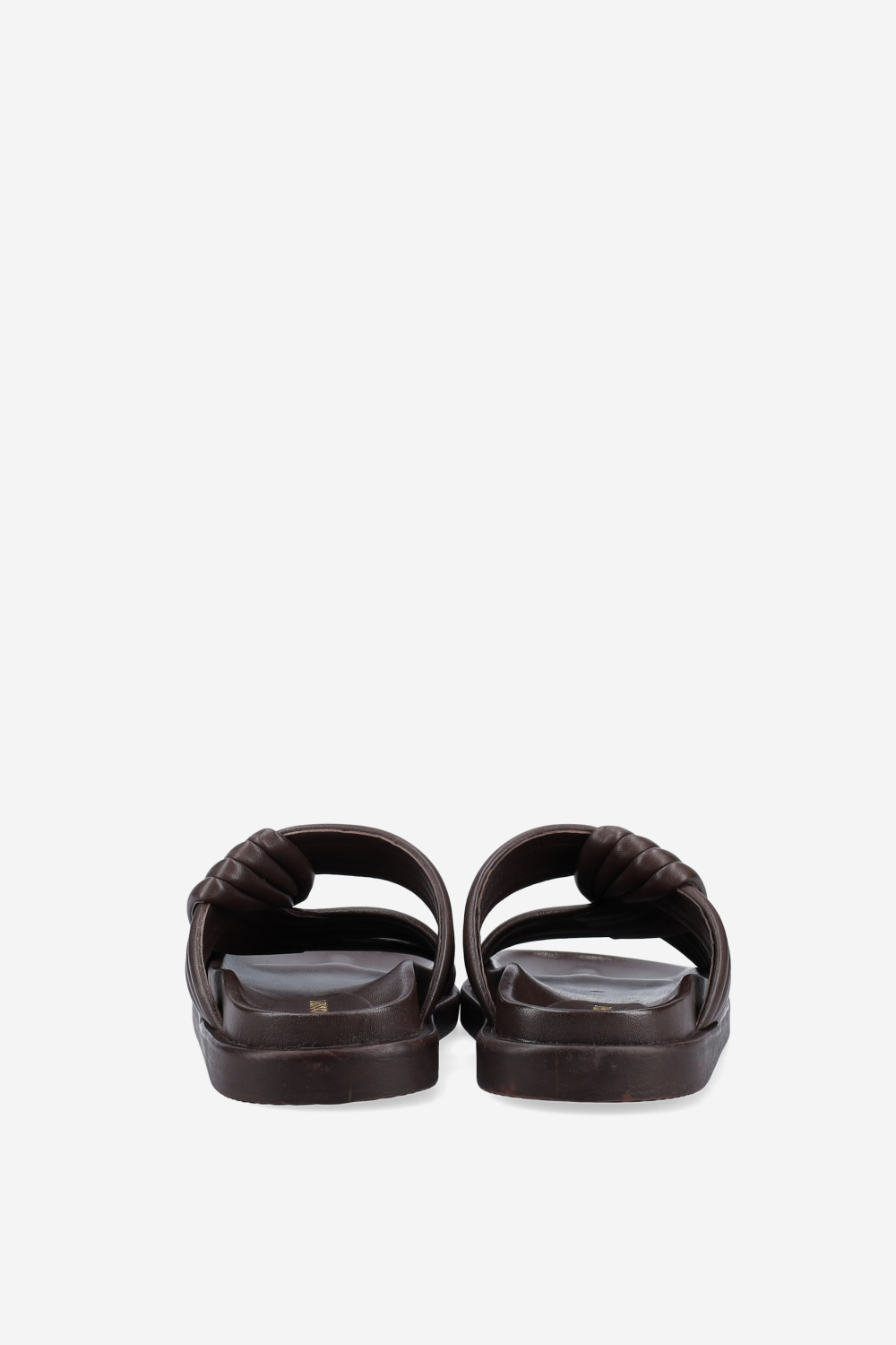Knotted leather sandals