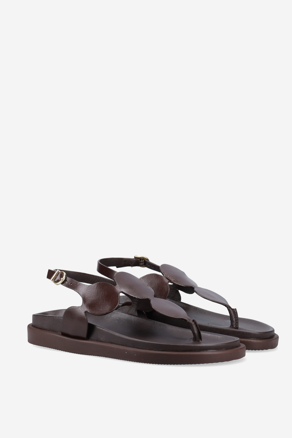 Thong leather sandals