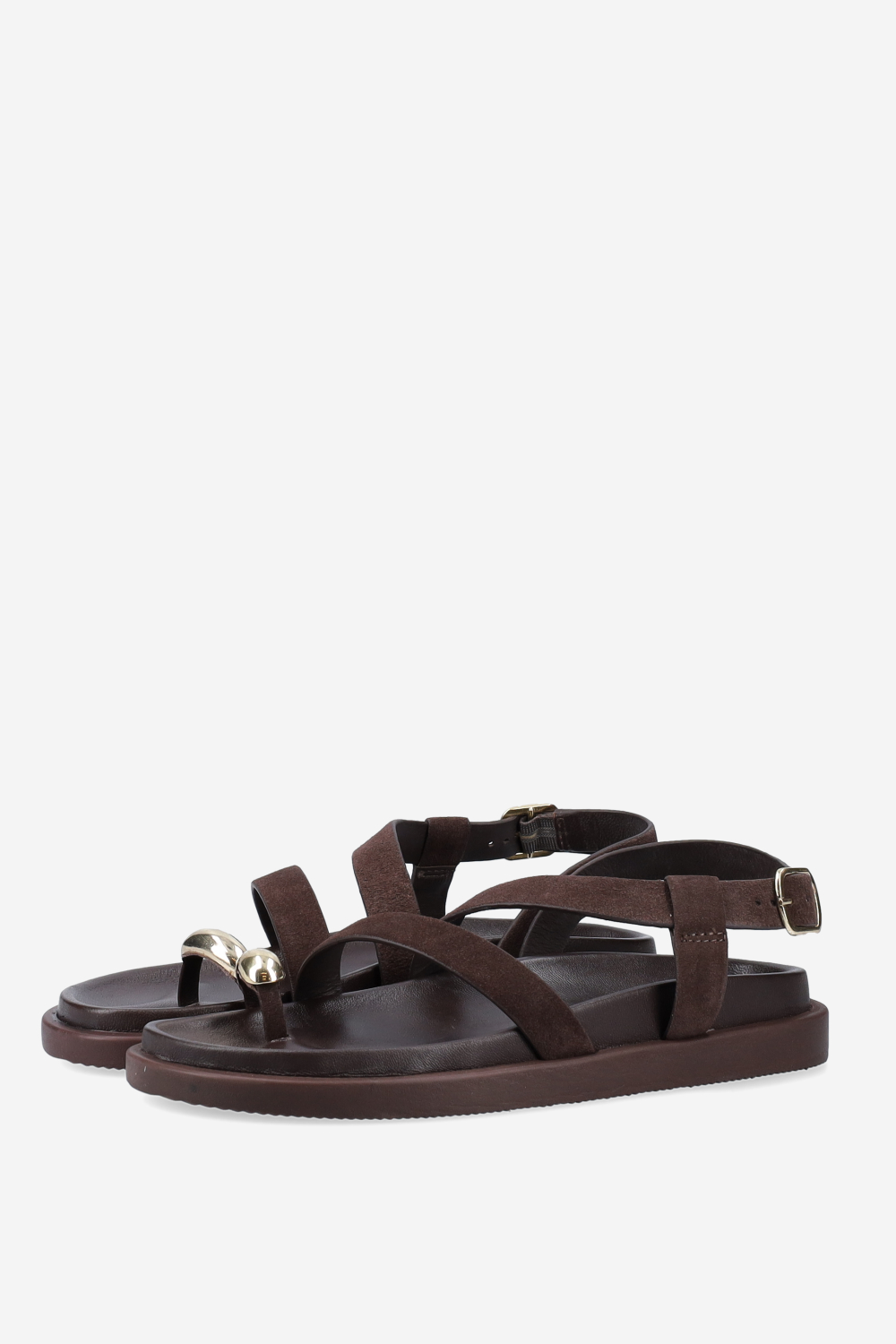 Strapped leather sandals
