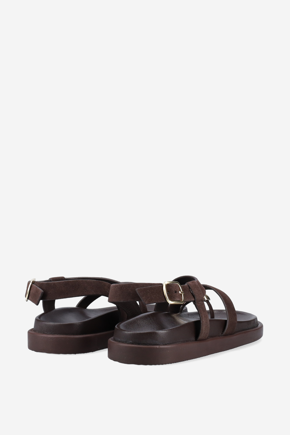 Strapped leather sandals