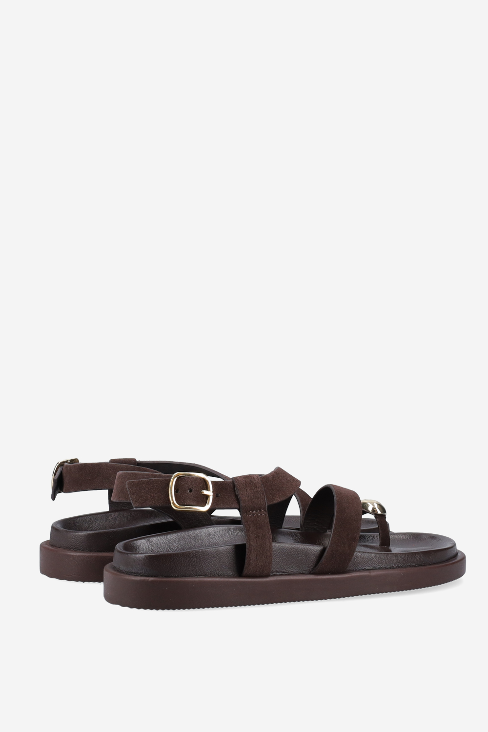 Strapped leather sandals