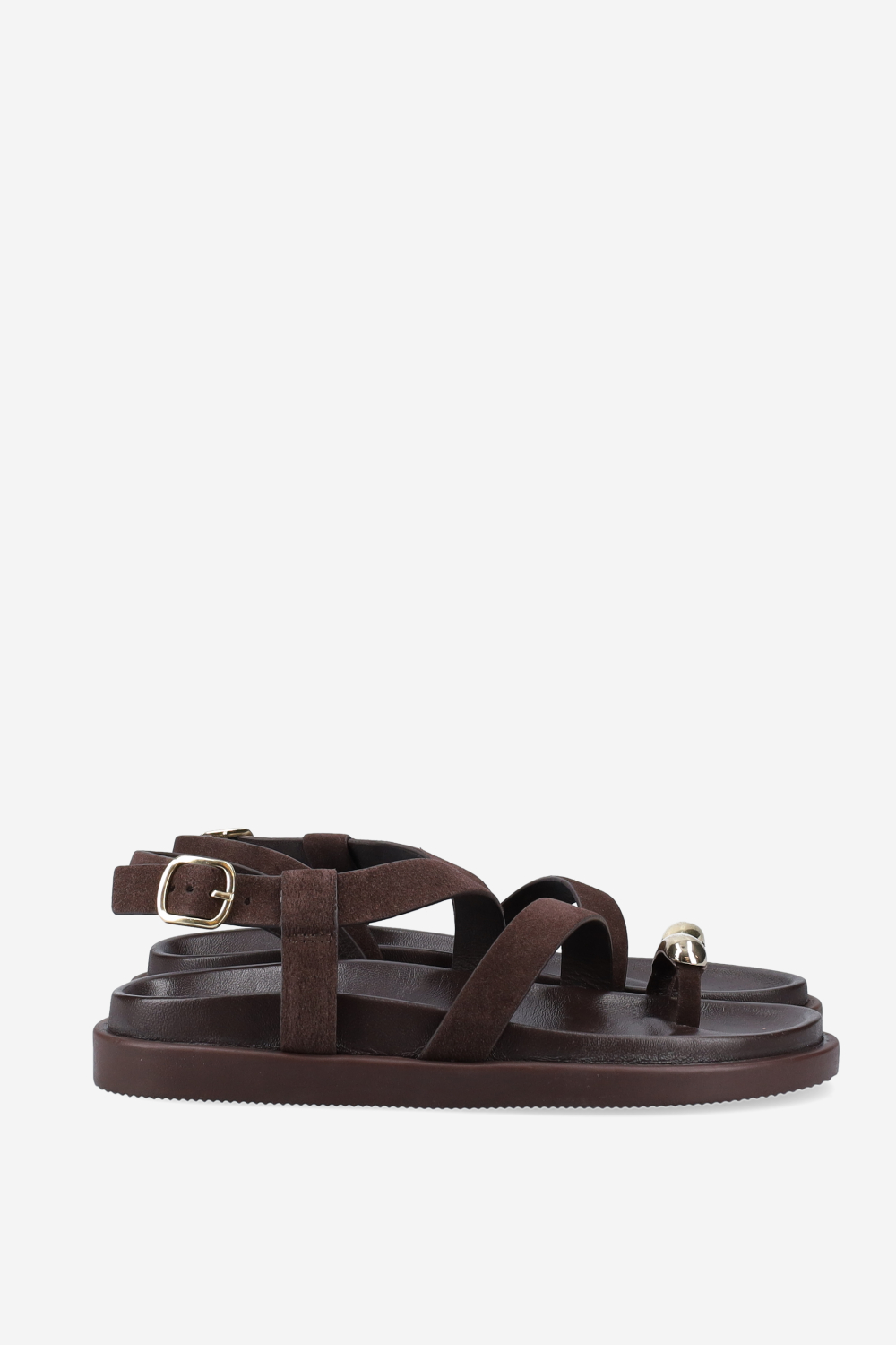 Strapped leather sandals