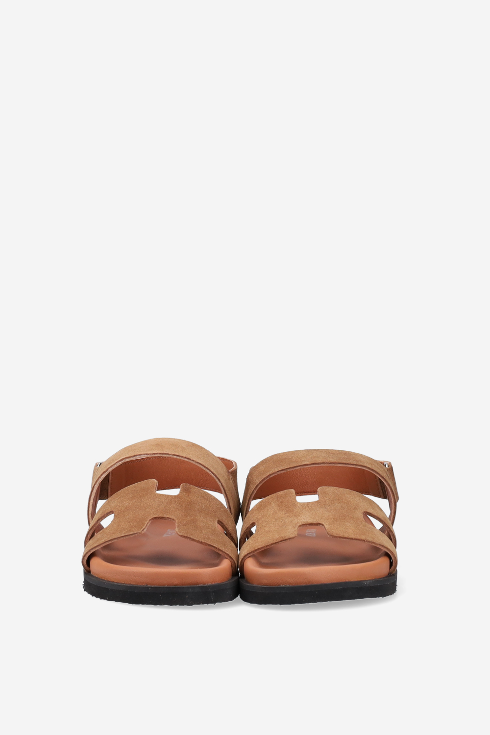 Two-strap suede sandals