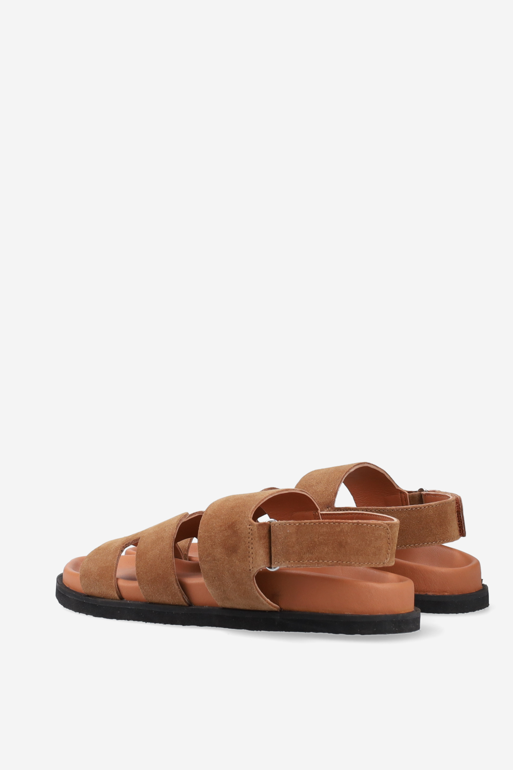 Two-strap suede sandals