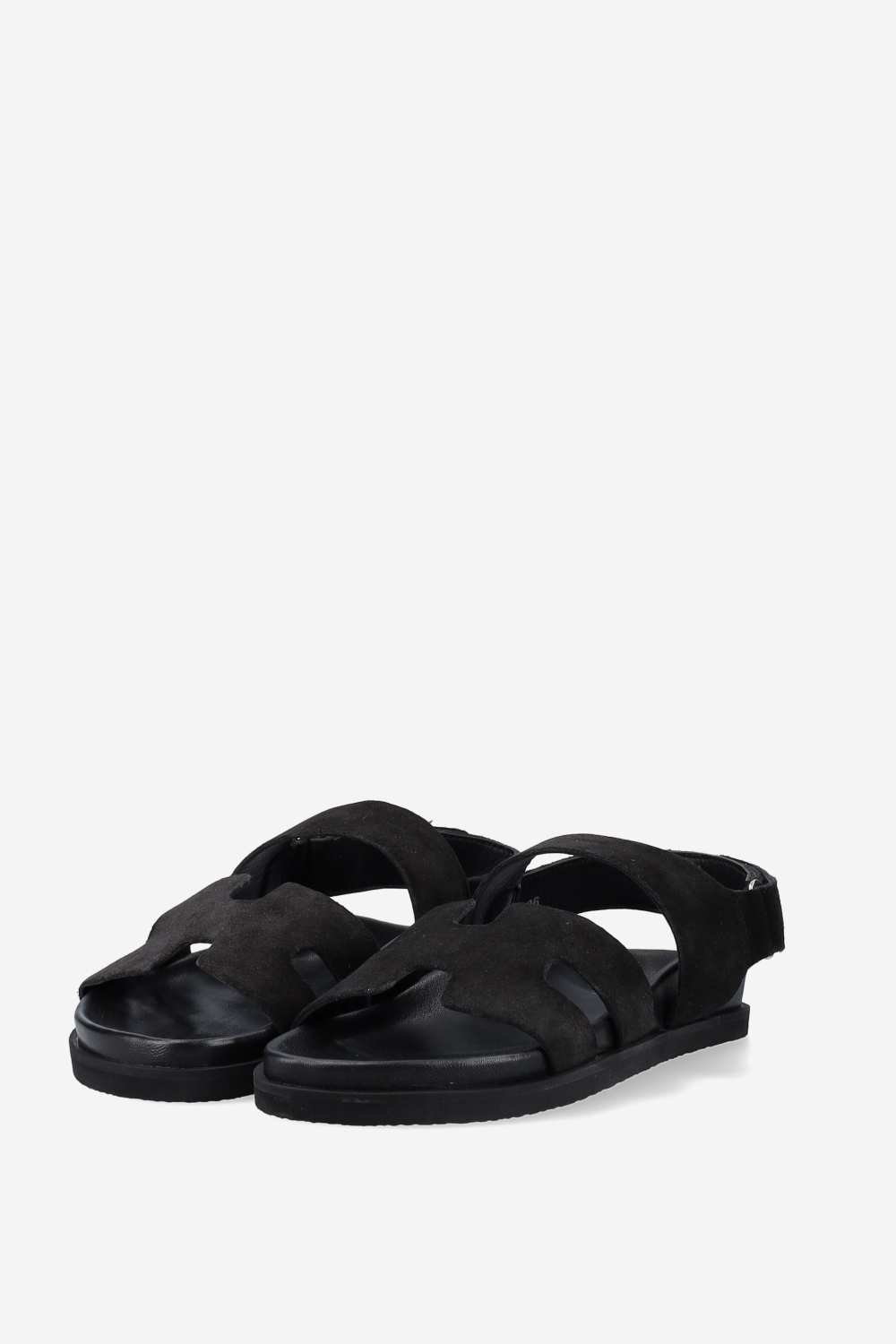 Two-strap suede sandals