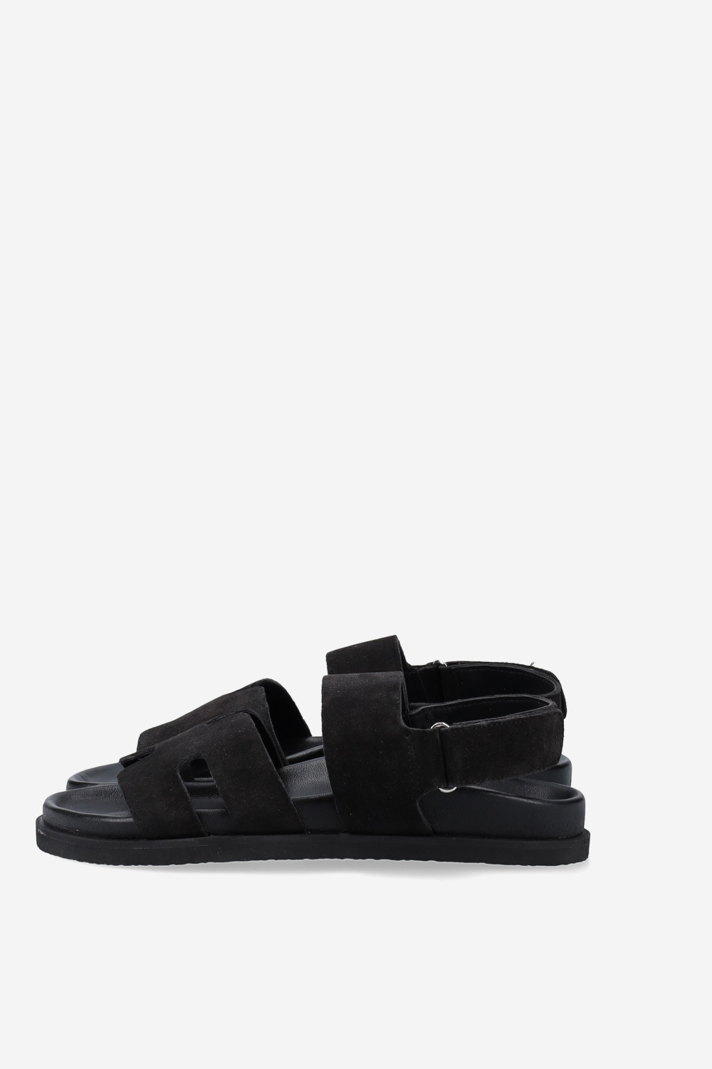 Two-strap suede sandals
