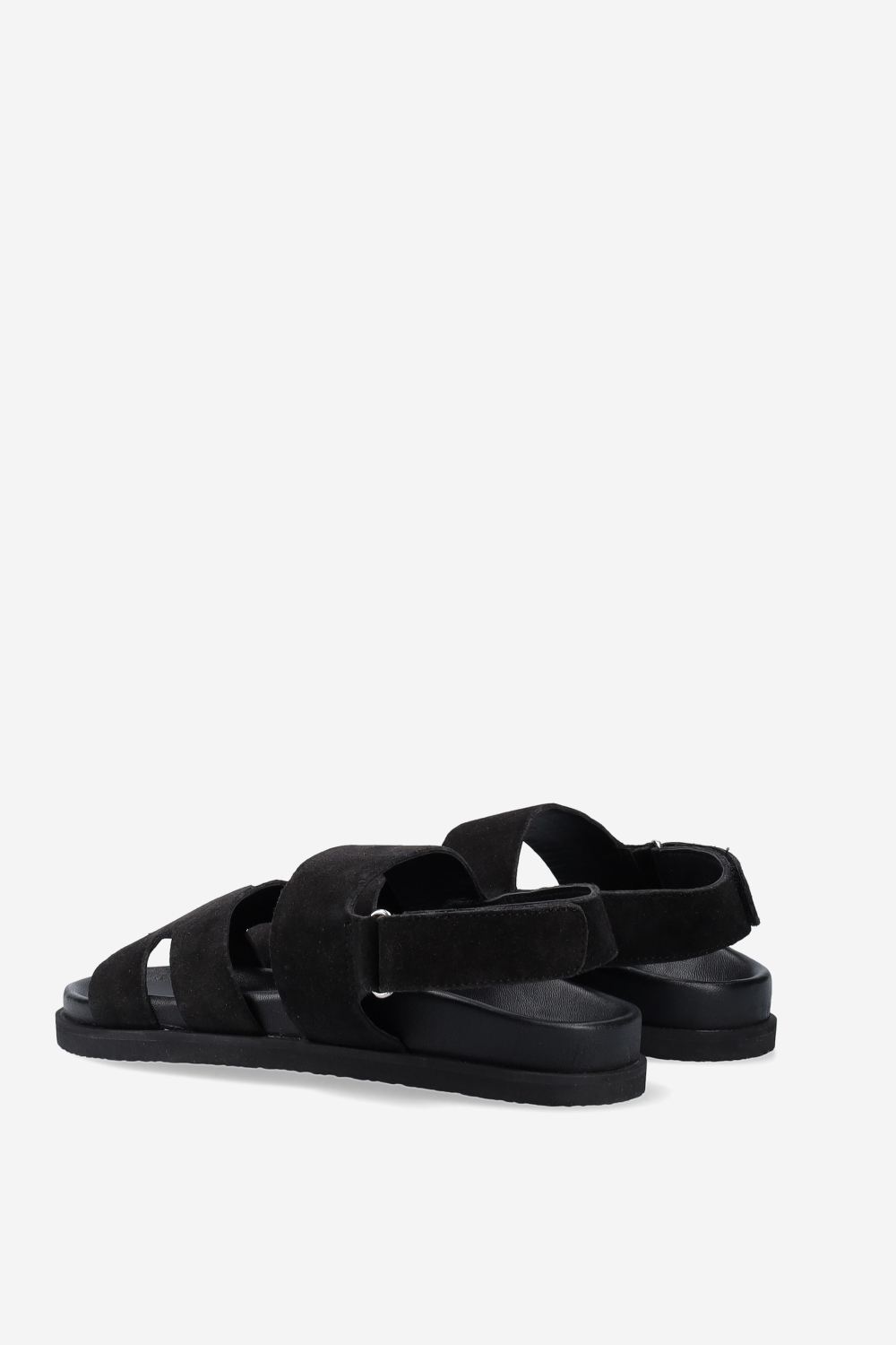 Two-strap suede sandals