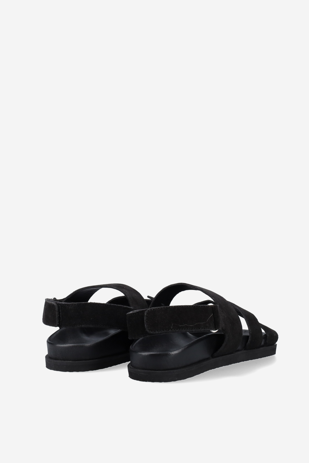 Two-strap suede sandals
