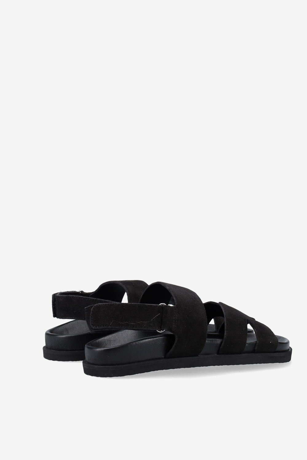 Two-strap suede sandals
