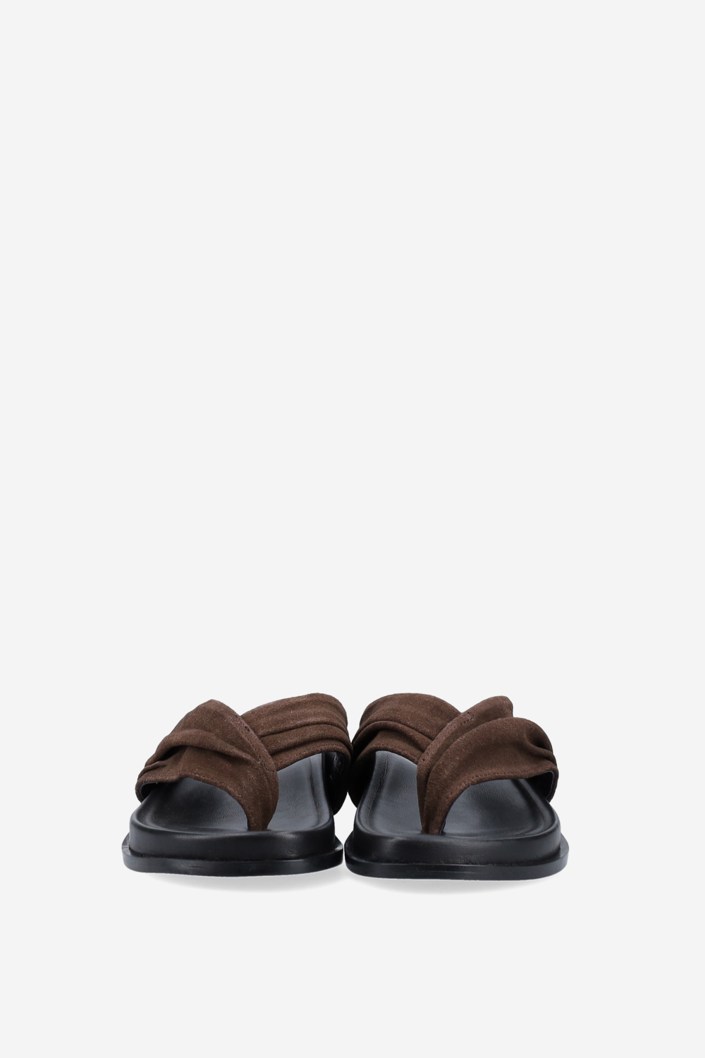 Twisted suede sandals