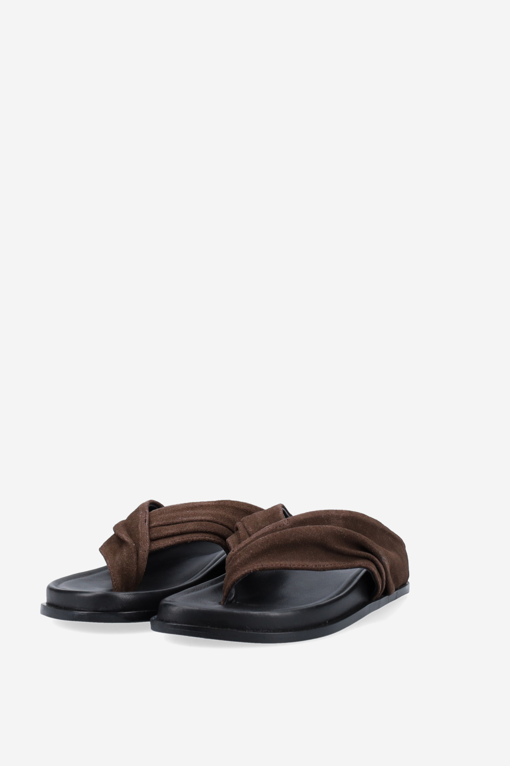 Twisted suede sandals