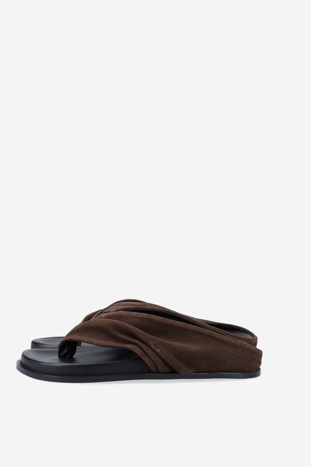 Twisted suede sandals