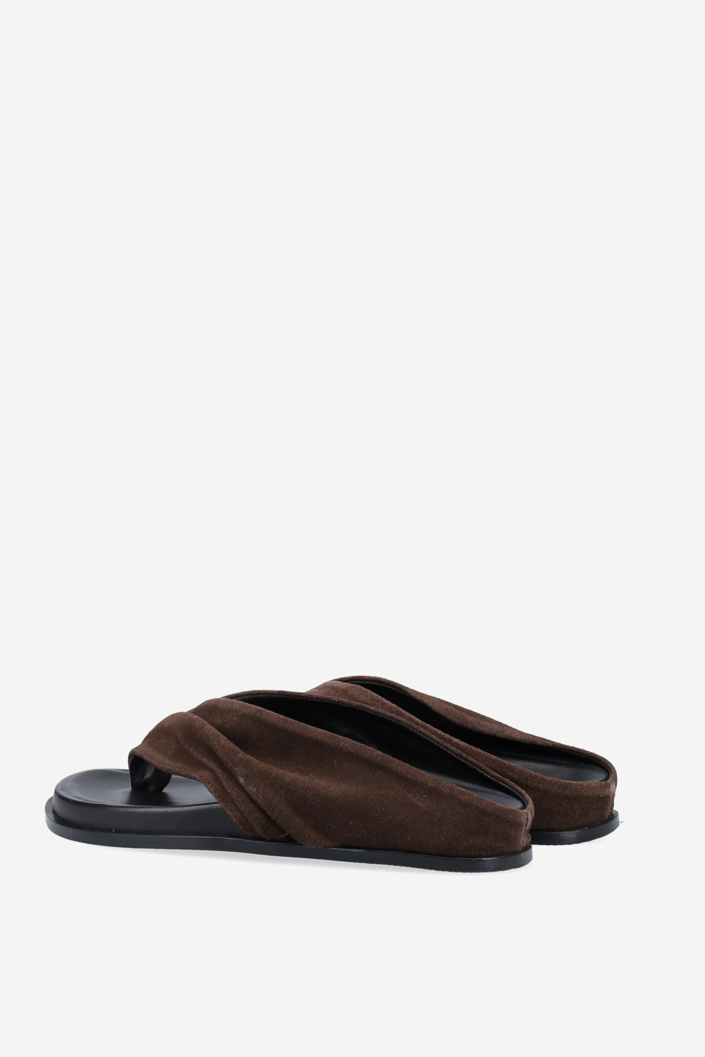 Twisted suede sandals