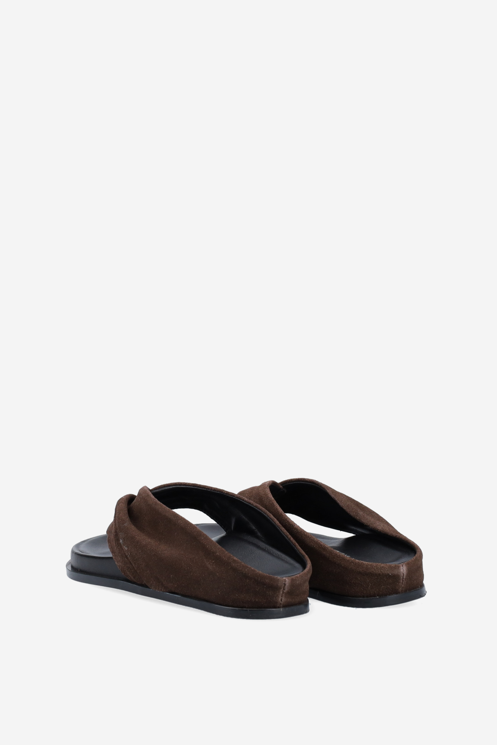 Twisted suede sandals