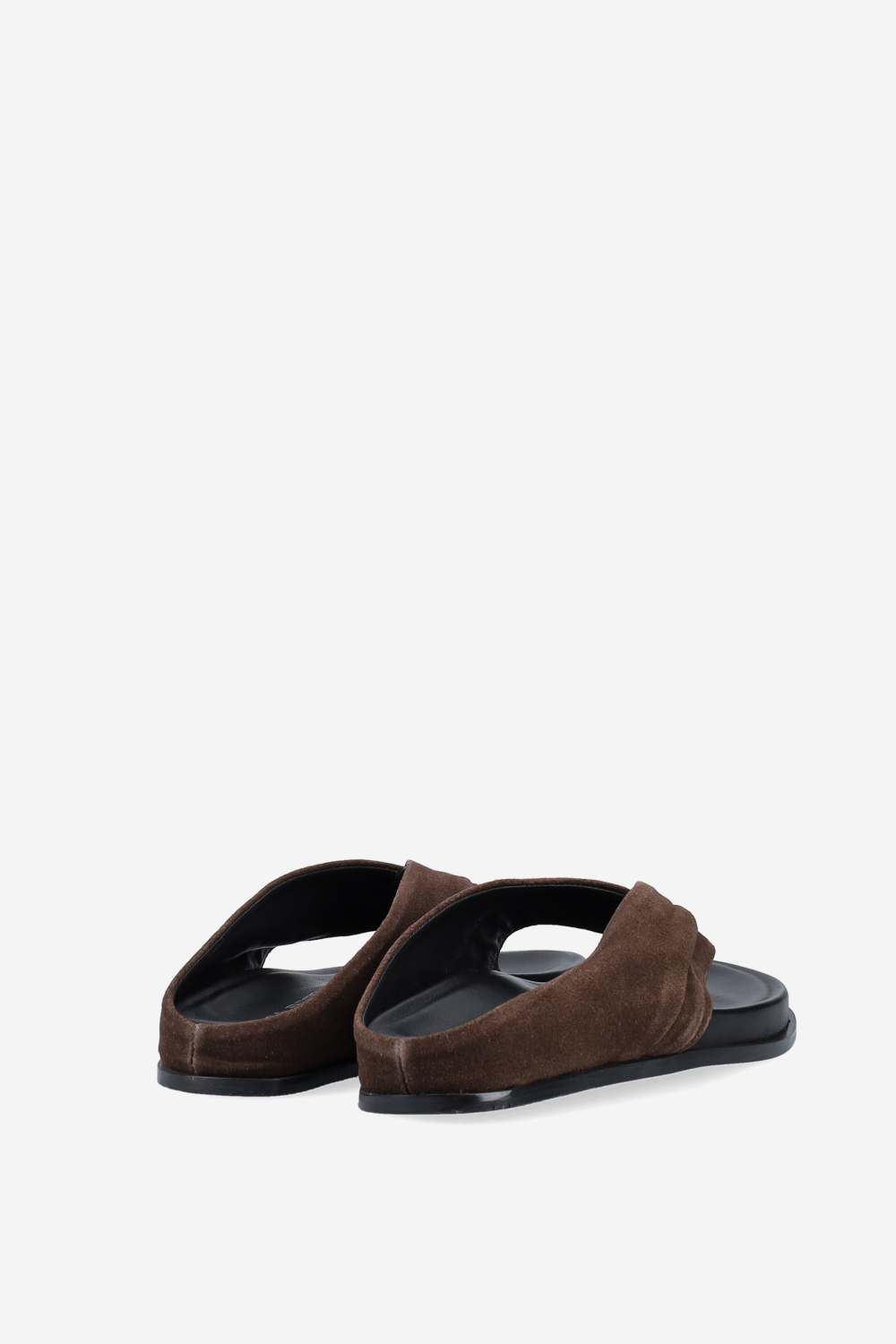 Twisted suede sandals