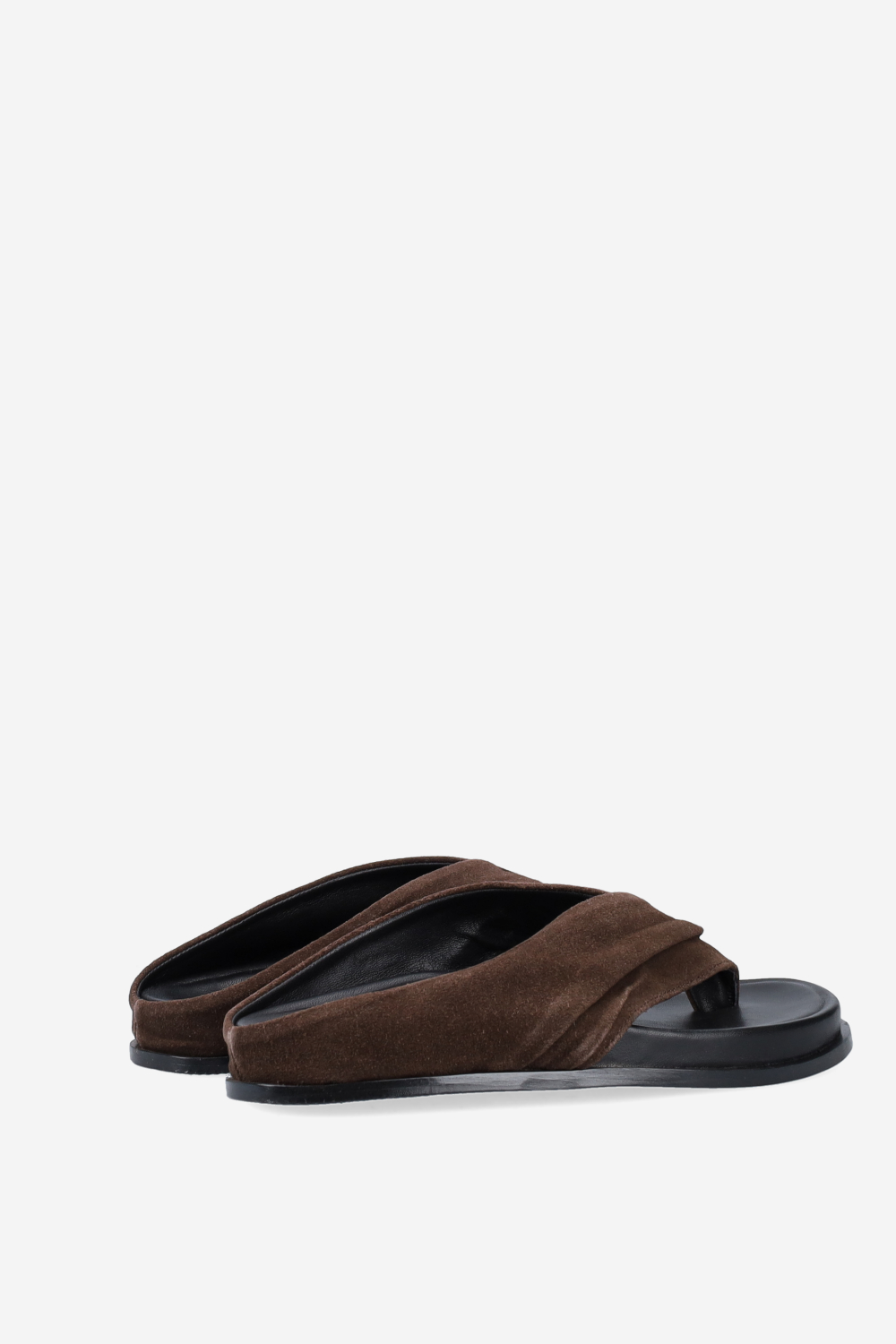 Twisted suede sandals