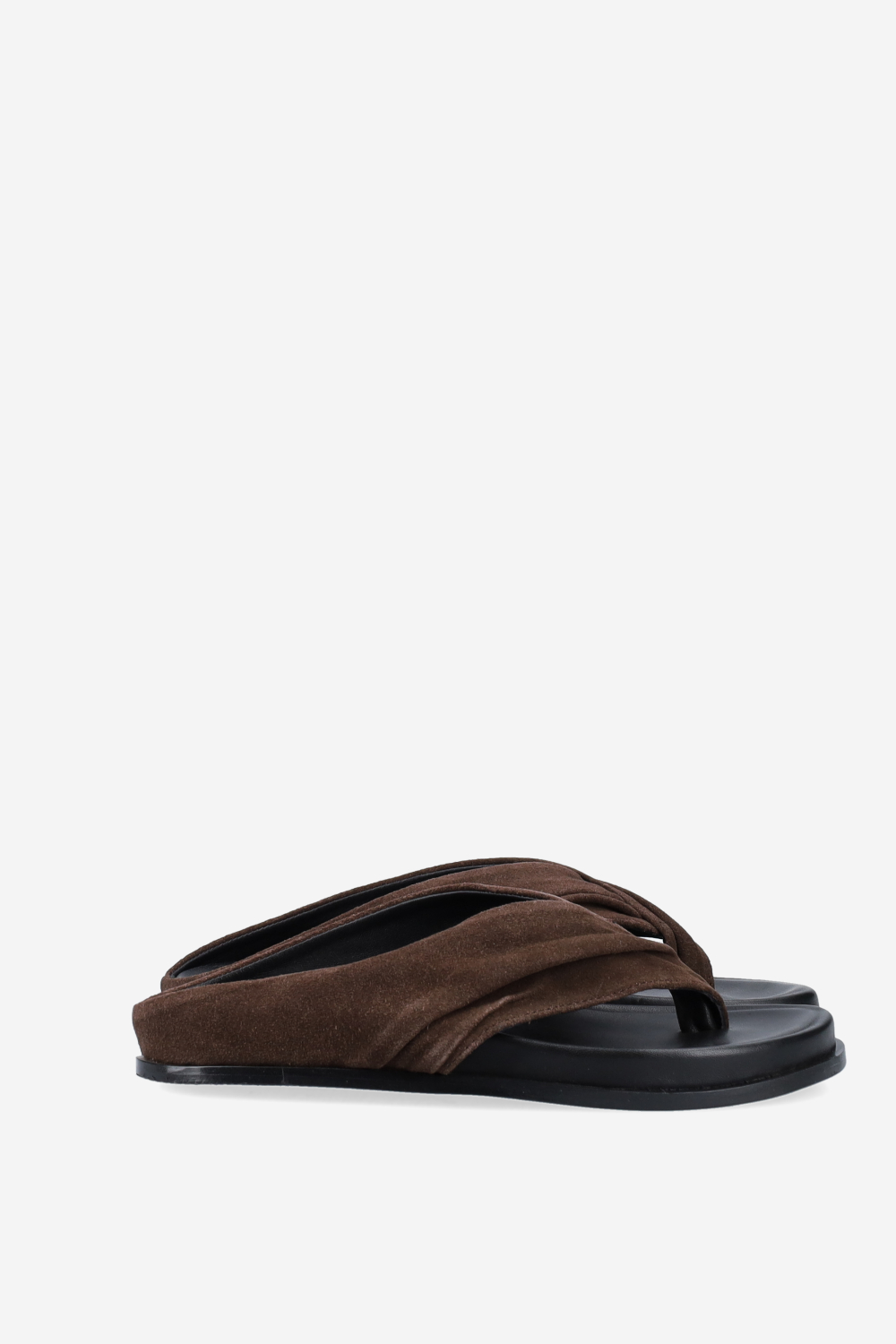 Twisted suede sandals