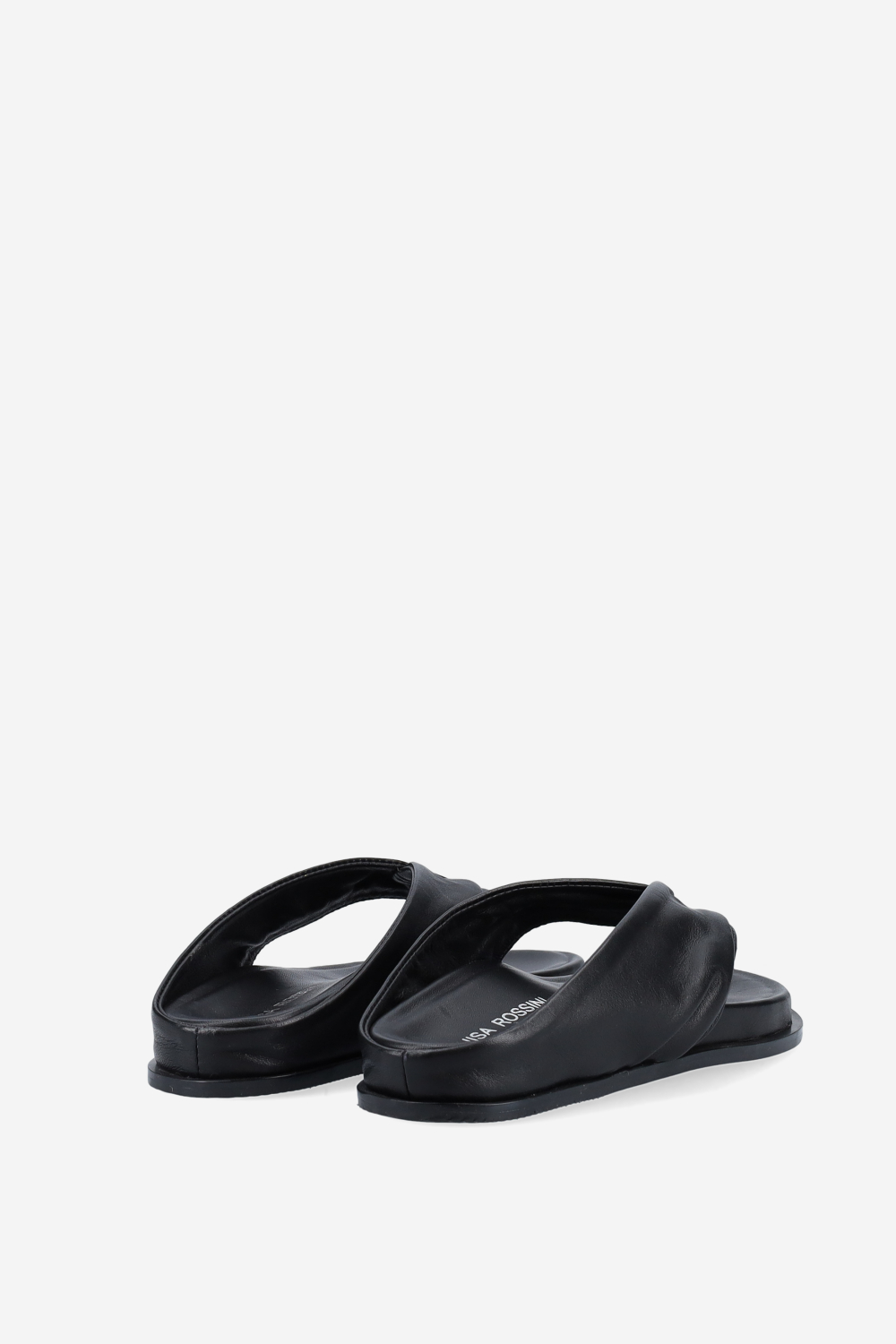 Twisted leather sandals