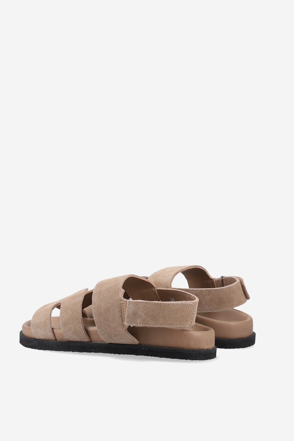 Two-strap suede sandals