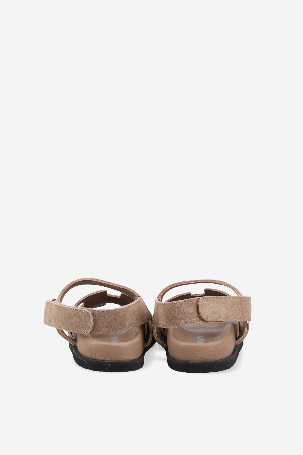 Two-strap suede sandals