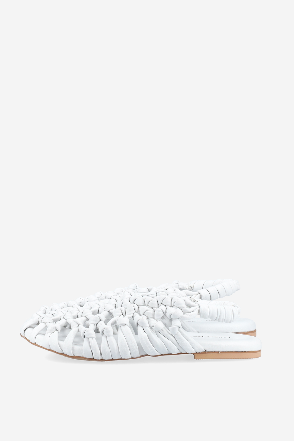 Knotted leather sandals