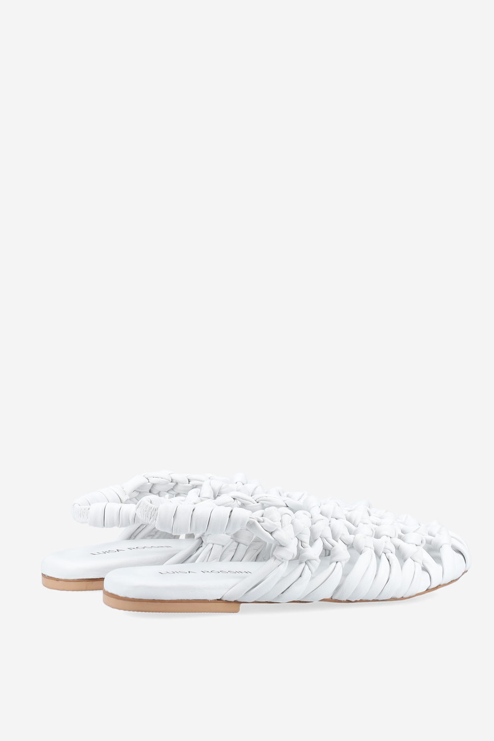 Knotted leather sandals