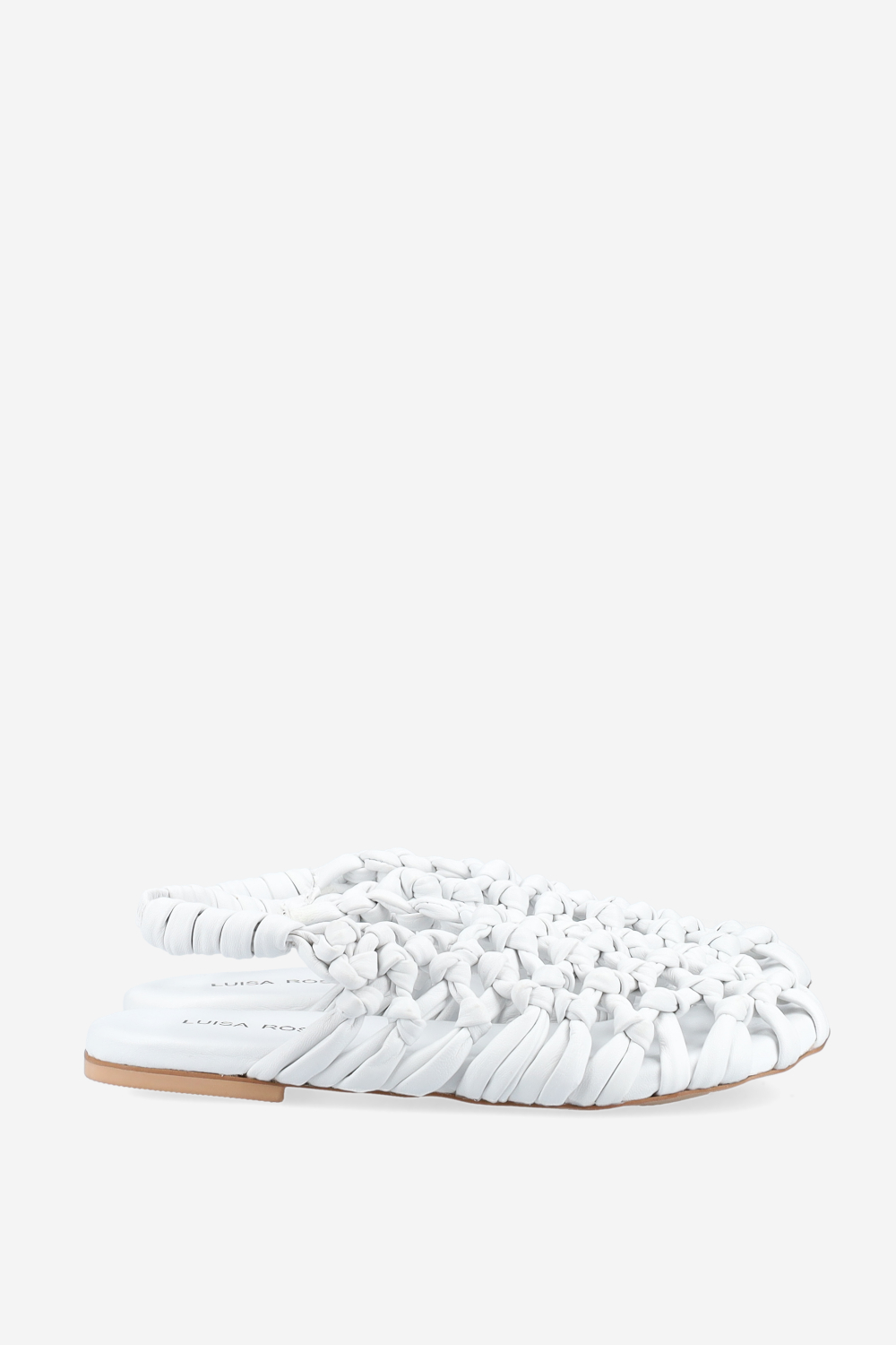 Knotted leather sandals