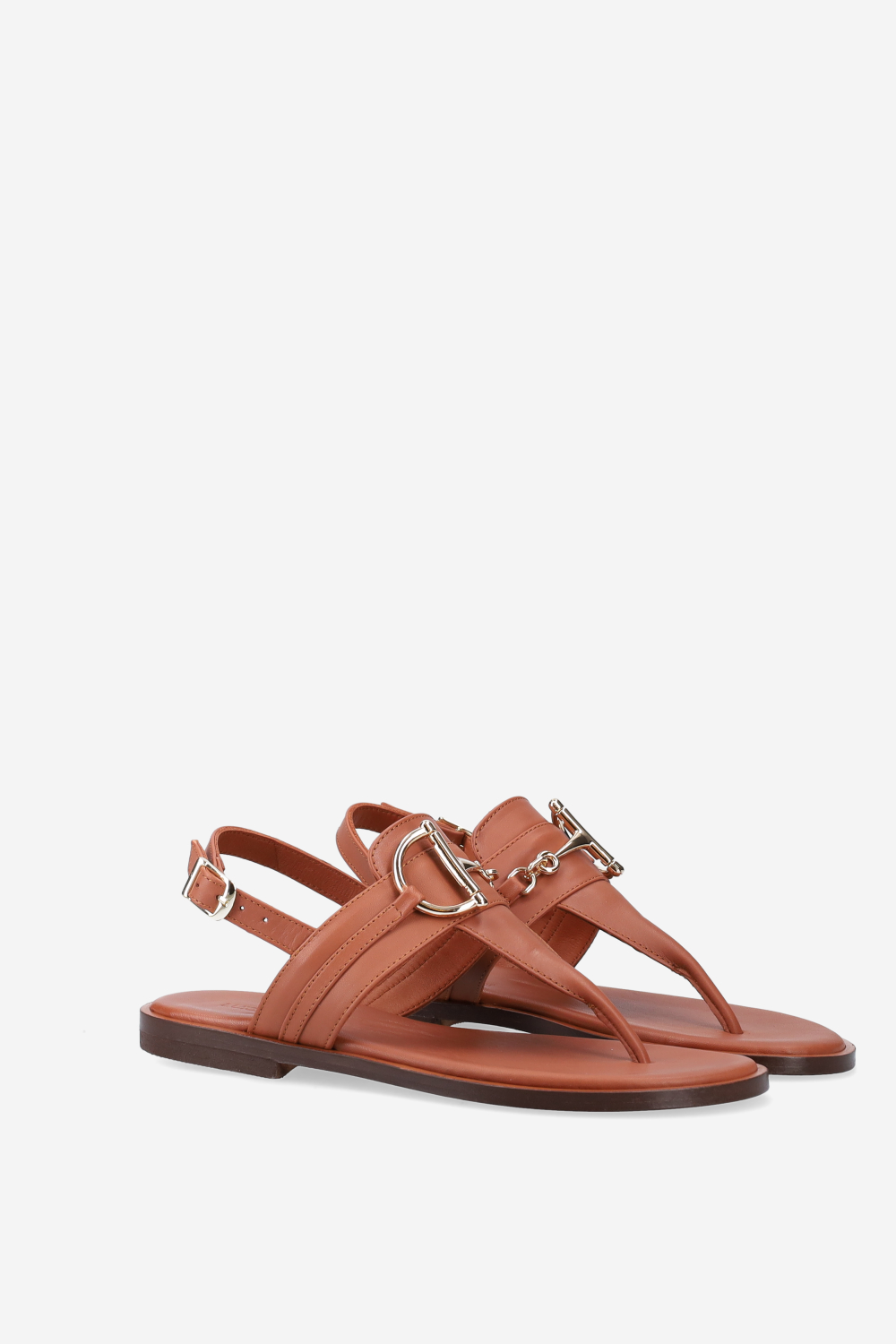 Buckled leather sandals