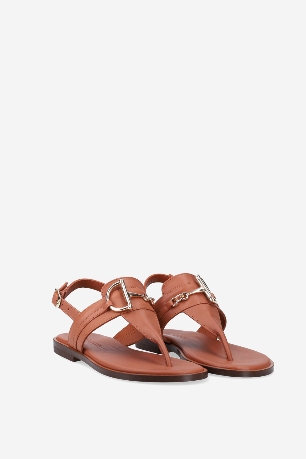 Buckled leather sandals