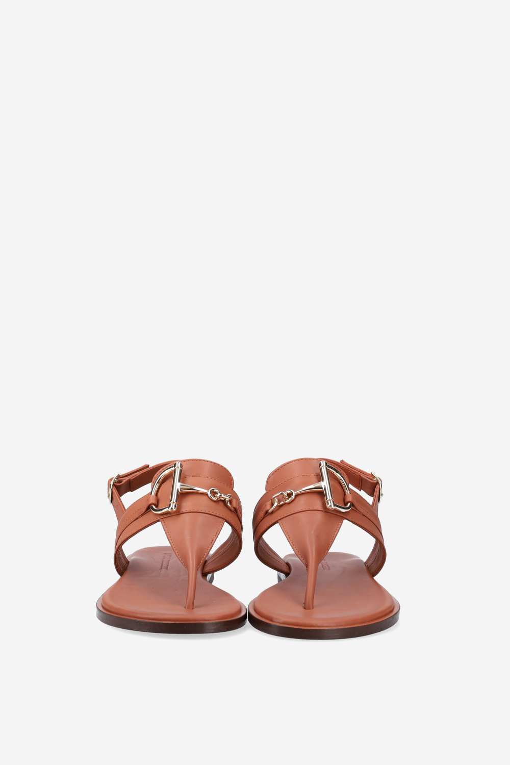 Buckled leather sandals