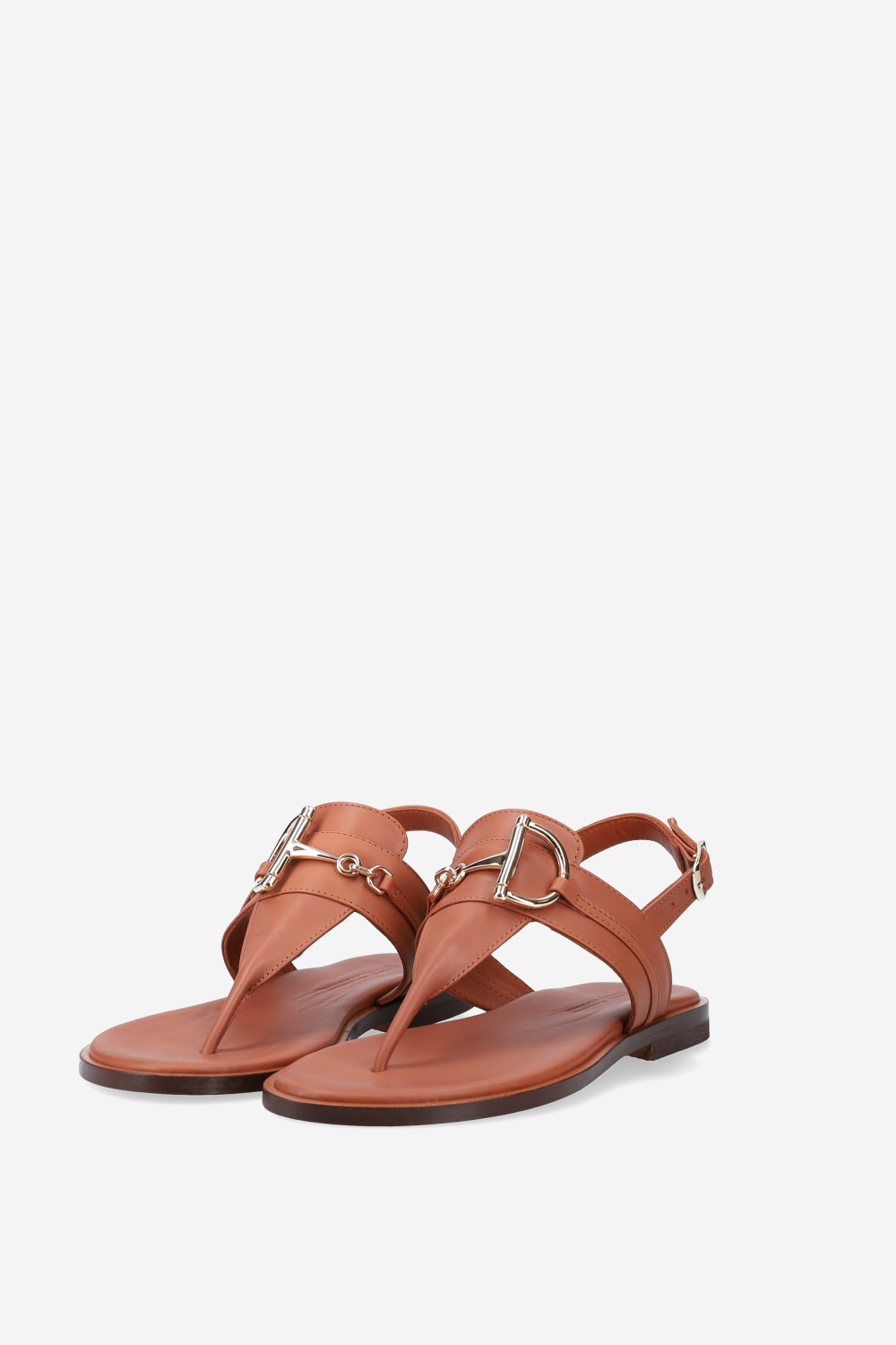 Buckled leather sandals
