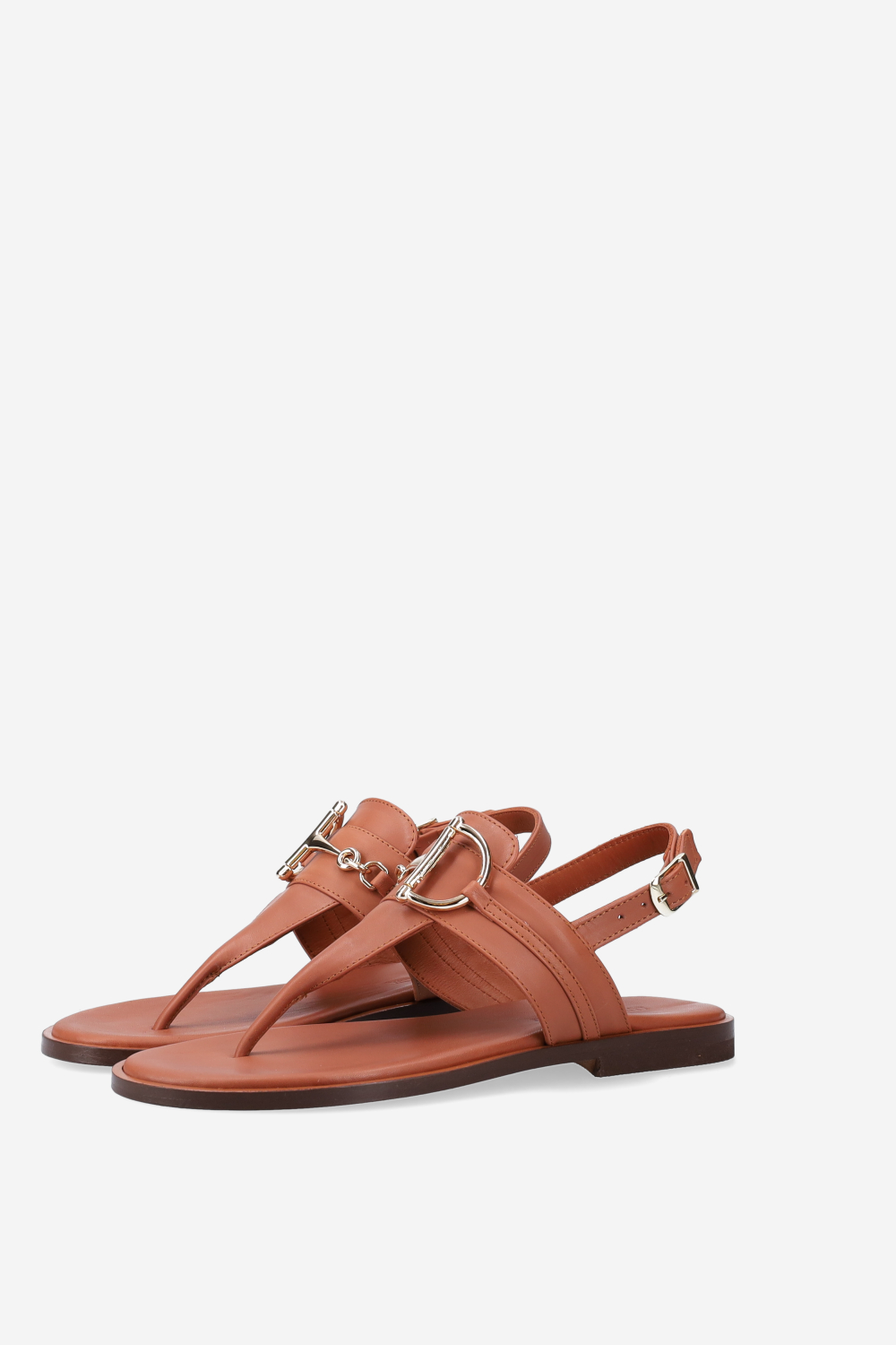 Buckled leather sandals