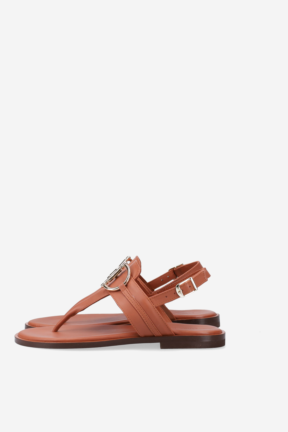 Buckled leather sandals