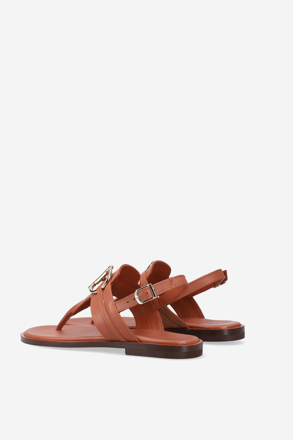 Buckled leather sandals